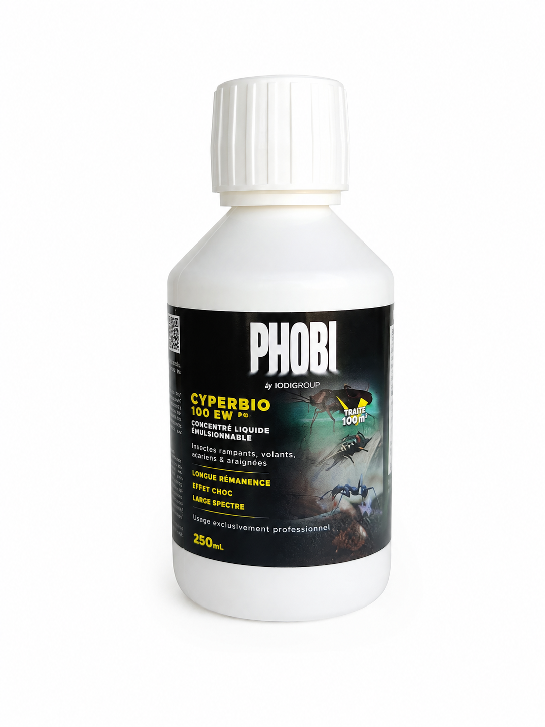 Insecticide Professionnel PHOBI Cyberbio 100 EW Pro 250mL – Anti Cafards, Fourmis & Insectes Volants